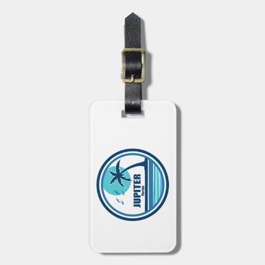 Jupiter Florida Palm Tree Birds Gepäckanhänger (Vorderseite vertikal)