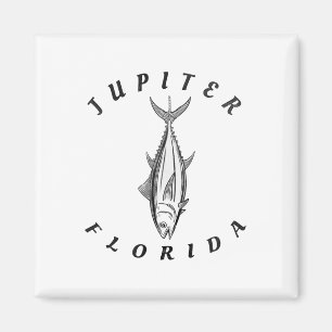 Jupiter Florida Salzwasser-Strand-Angelurlaub Magnet