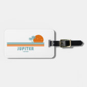 Jupiter Florida Sun Palm Trees Gepäckanhänger (Vorderseite horizontal)