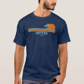 Jupiter Florida Sun Palm Trees T-Shirt (Vorderseite)