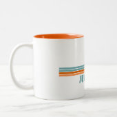 Jupiter Florida Sun Palm Trees Zweifarbige Tasse (Links)