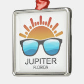 Jupiter Florida Sunglasses Ornament Aus Metall (Links)