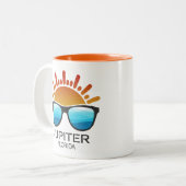 Jupiter Florida Sunglasses Zweifarbige Tasse (Vorderseite Links)