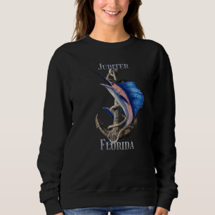 Jupiter Florida Swordfish Marlin Ocean Fischen Sweatshirt
