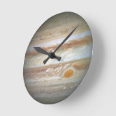 Jupiter Foto Runde Wanduhr (Winkel)