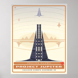 Jupiter für das Projekt Retro Futurism Poster