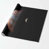 Jupiter Gas Giant Planet & Io Galilean Moon Geschenkpapier (Ungerollt)