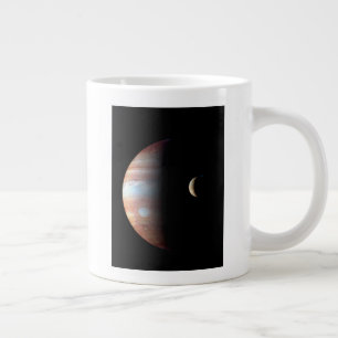 Jupiter Gas Giant Planet & Io Galilean Moon Jumbo-Tasse