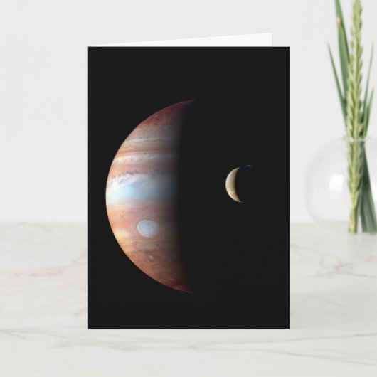 Jupiter Gas Giant Planet & Io Galilean Moon Karte (Vorderseite)