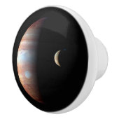 Jupiter Gas Giant Planet & Io Galilean Moon Keramikknauf (Rechts)