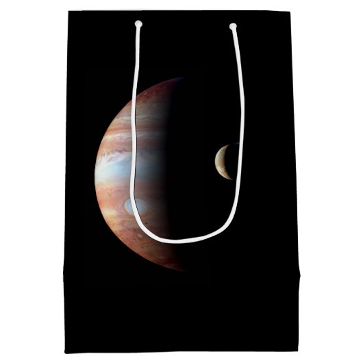 Jupiter Gas Giant Planet & Io Galilean Moon Mittlere Geschenktüte (Rückseite)