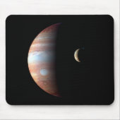 Jupiter Gas Giant Planet & Io Galilean Moon Mousepad (Vorne)