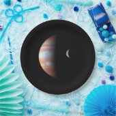 Jupiter Gas Giant Planet & Io Galilean Moon Pappteller (Party)