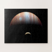 Jupiter Gas Giant Planet & Io Galilean Moon Puzzle (Horizontal)