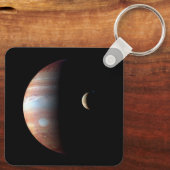 Jupiter Gas Giant Planet & Io Galilean Moon Schlüsselanhänger (Rückseite)