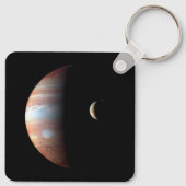 Jupiter Gas Giant Planet & Io Galilean Moon Schlüsselanhänger (Rückseite)