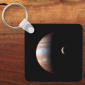 Jupiter Gas Giant Planet & Io Galilean Moon Schlüsselanhänger (Vorderseite)