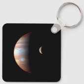 Jupiter Gas Giant Planet & Io Galilean Moon Schlüsselanhänger (Rückseite)