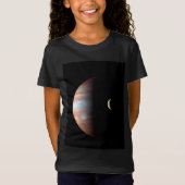 Jupiter Gas Giant Planet & Io Galilean Moon T-Shirt (Vorderseite)
