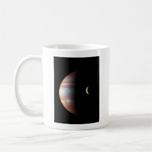 Jupiter Gasriese Planet & Io Galileischer Mond Kaffeetasse