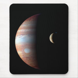 Jupiter Gasriese Planet & Io Galileischer Mond Mousepad