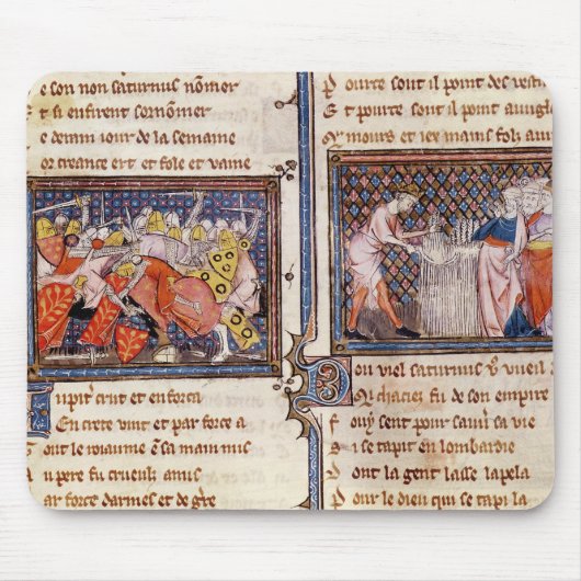 Jupiter gegen Saturn: Saturnunterrichten Mousepad (Vorne)