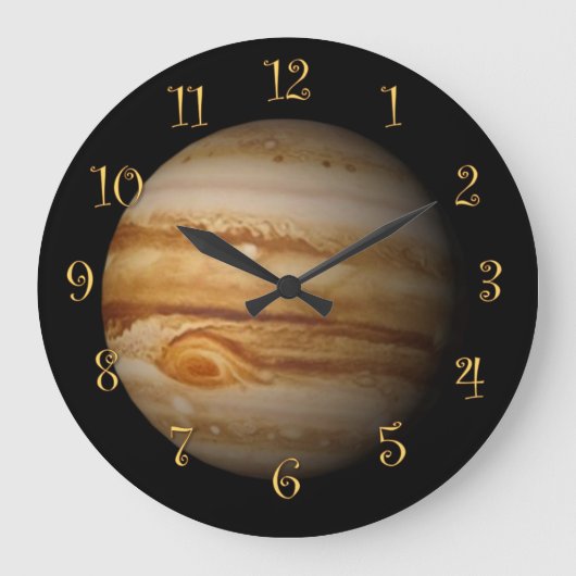 Jupiter Große Wanduhr (Vorderseite)