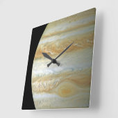 Jupiter Hemisphäre Quadratische Wanduhr (Winkel)