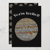 Jupiter in Dots Einladung (Vorne/Hinten)