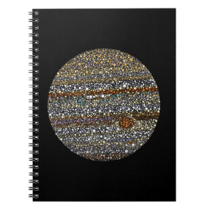 Jupiter in Dots Notizblock