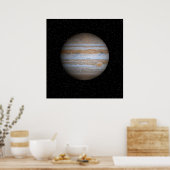 Jupiter in einem Star-Feld - reichhaltiges Poster (Küche)