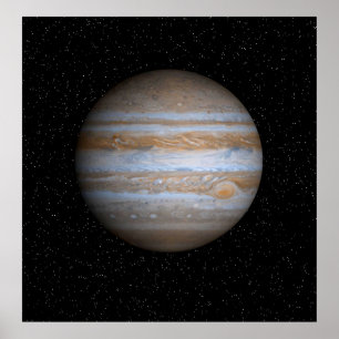 Jupiter in einem Star-Feld - reichhaltiges Poster