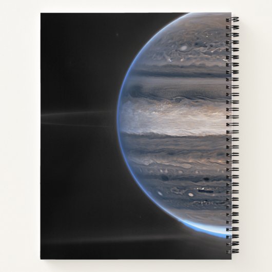 Jupiter in Infrared, James Webb Space Telescope Notizblock (Rückseite)