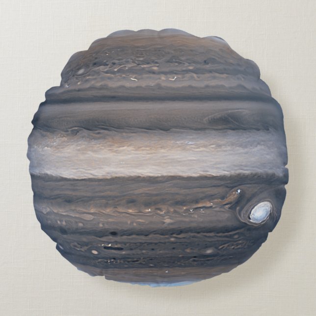 Jupiter in Infrared, James Webb Space Telescope Rundes Kissen (Vorderseite)