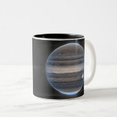 Jupiter in Infrared, James Webb Space Telescope Zweifarbige Tasse (VorderseiteRechts)