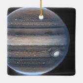 Jupiter in Infrared Webb Space Telescope Weihnacht Keramikornament (Rückseite)