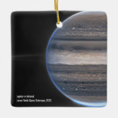Jupiter in Infrared Webb Space Telescope Weihnacht Keramikornament (Vorderseite)