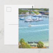 Jupiter Inlet, Florida auf einer Postkarte (Vorne/Hinten)
