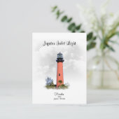 JUPITER INLET LIGHT - Florida Postkarte (Stehend Vorderseite)