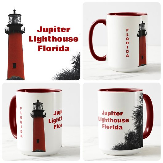 Jupiter Inlet Lighthouse Florida Fotografie Tasse
