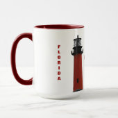 Jupiter Inlet Lighthouse Florida Fotografie Tasse (Links)