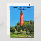 Jupiter Inlet Lighthouse, Florida Postcard Postkarte (Vorne/Hinten)