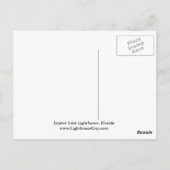 Jupiter Inlet Lighthouse, Florida Postcard Postkarte (Rückseite)