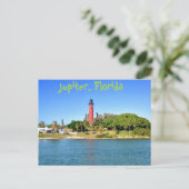 Jupiter Inlet Lighthouse in Jupiter, Florida Postkarte (Stehend Vorderseite)