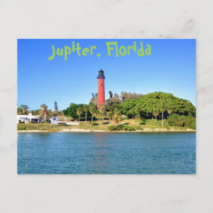 Jupiter Inlet Lighthouse in Jupiter, Florida Postkarte