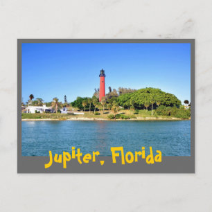 Jupiter Inlet Lighthouse in Jupiter, Florida Postkarte