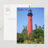 Jupiter Inlet Lighthouse, Jupiter, Florida Postkarte (Vorne/Hinten)