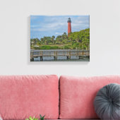 Jupiter Inlet Lighthouse Leinwanddruck (Insitu (Wohnzimmer))