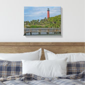 Jupiter Inlet Lighthouse Leinwanddruck (Insitu (Schlafzimmer))