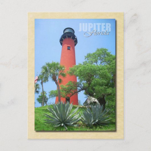 Jupiter Inlet Lighthouse & Museum, Florida Postkarte (Vorderseite)